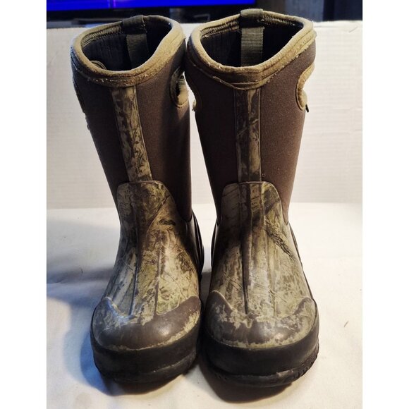 Kids Bogs Classic Mossy Oak Waterproof Boots Size 10 US - Picture 2 of 8